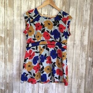 Motherhood Floral Maternity Blouse